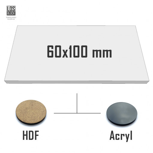 Прямоугольная база 60x100 мм Прямоугольная база 60x100 мм