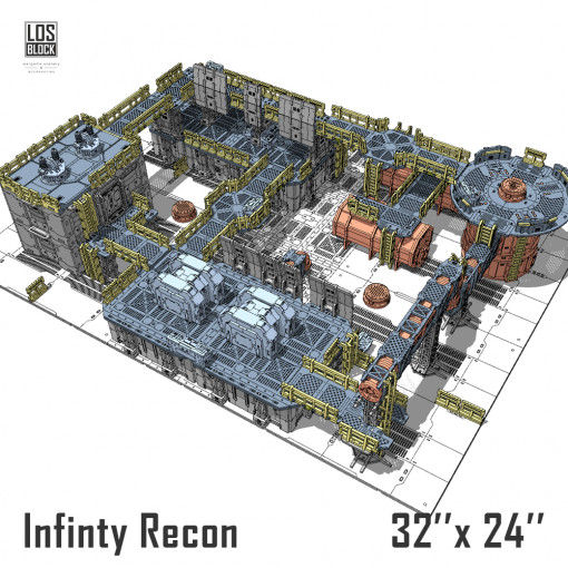 Готовый стол Infinity Recon / Kill Team - Промзона 41 Готовый стол Infinity Recon / Kill Team - Промзона 41